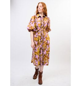 Uncle Frank Uncle Frank Horse Print Shirt Dress Lavender