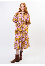 Uncle Frank Uncle Frank Horse Print Shirt Dress Lavender
