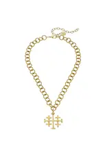 Susan Shaw Jerusalem Cross Necklace