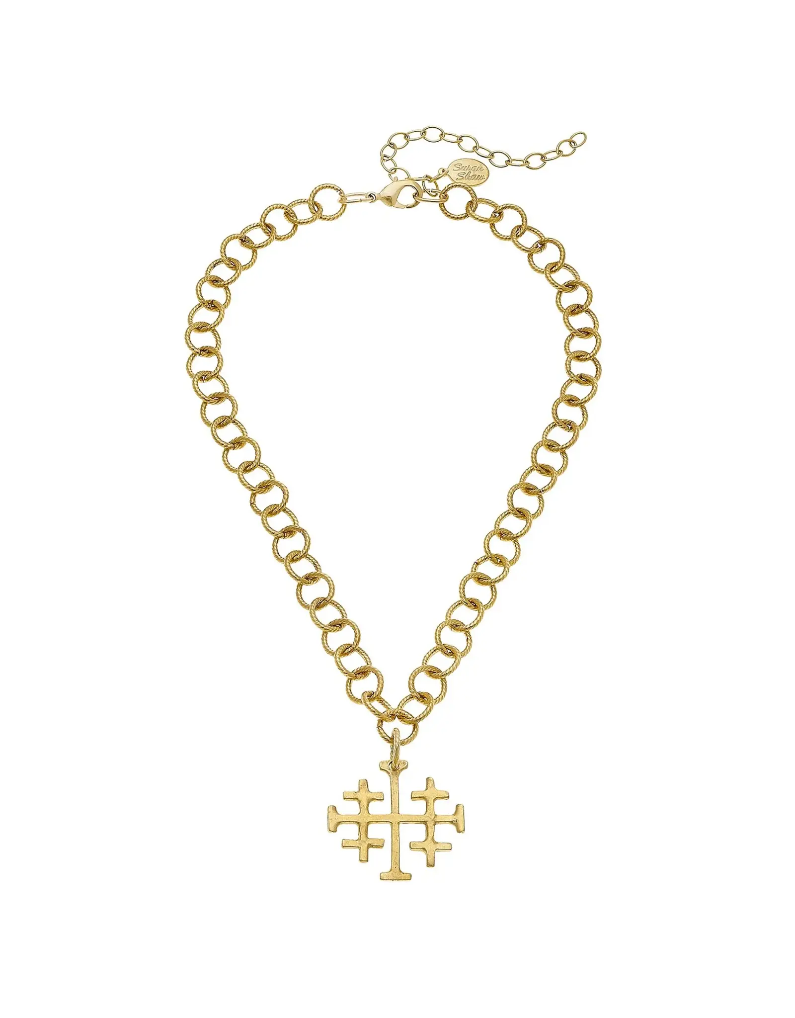 Susan Shaw Jerusalem Cross Necklace