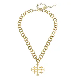 Susan Shaw Jerusalem Cross Necklace