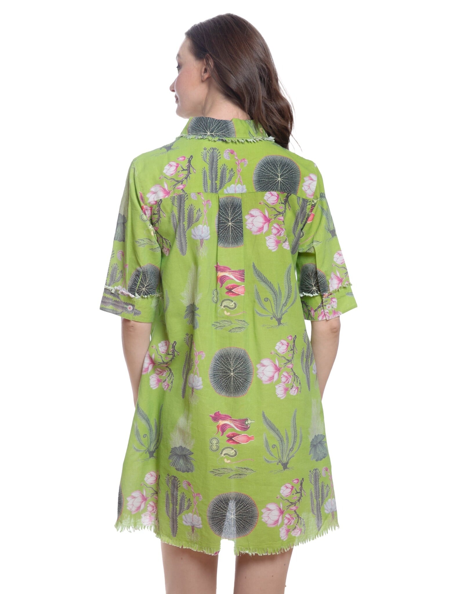 Dizzy Lizzie Chatham Dress Green Botanical