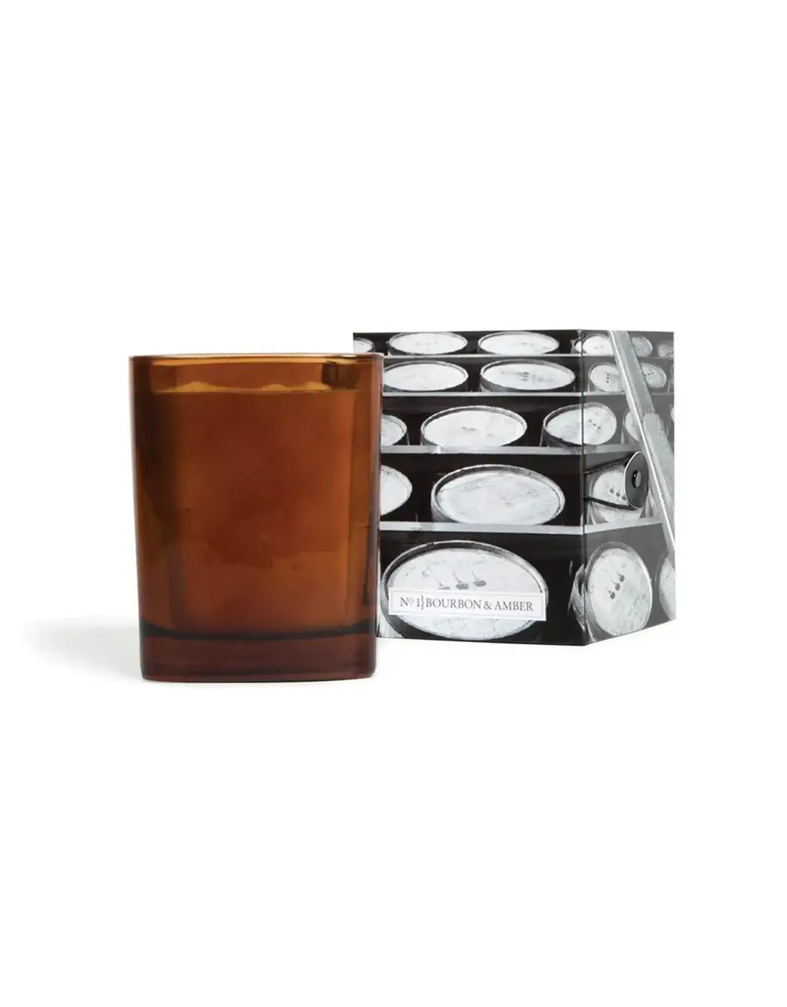 Michel Design Works Bourbon & Amber Square Candle 9.5oz