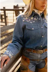 Rancho Fortuna Pearl Snap Button Up Shirt