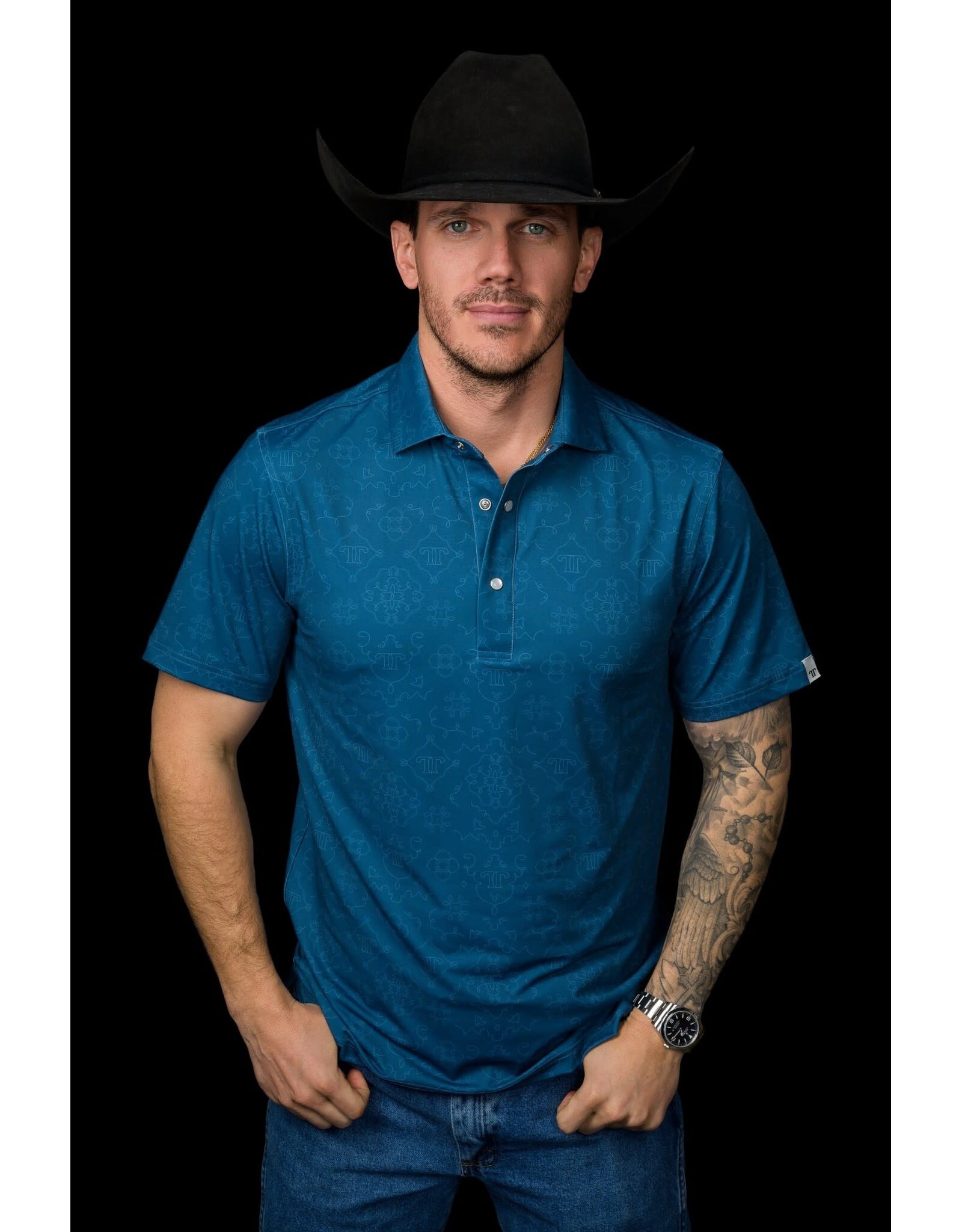 Ferrell Micro Carson Pearl Snap Polo