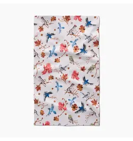 Geometry Autumnal Bird SkiesTea Towel