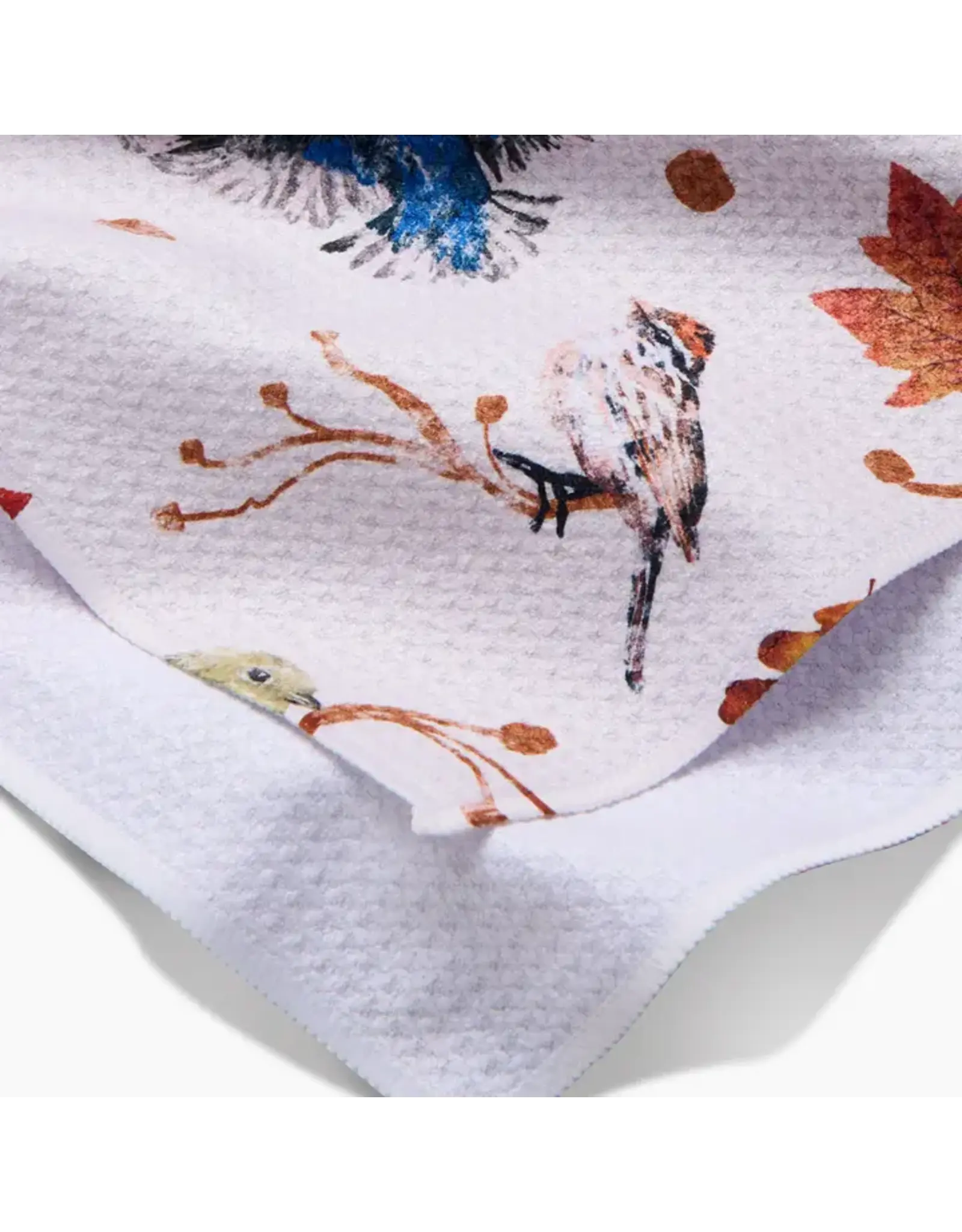 Geometry Autumnal Bird SkiesTea Towel