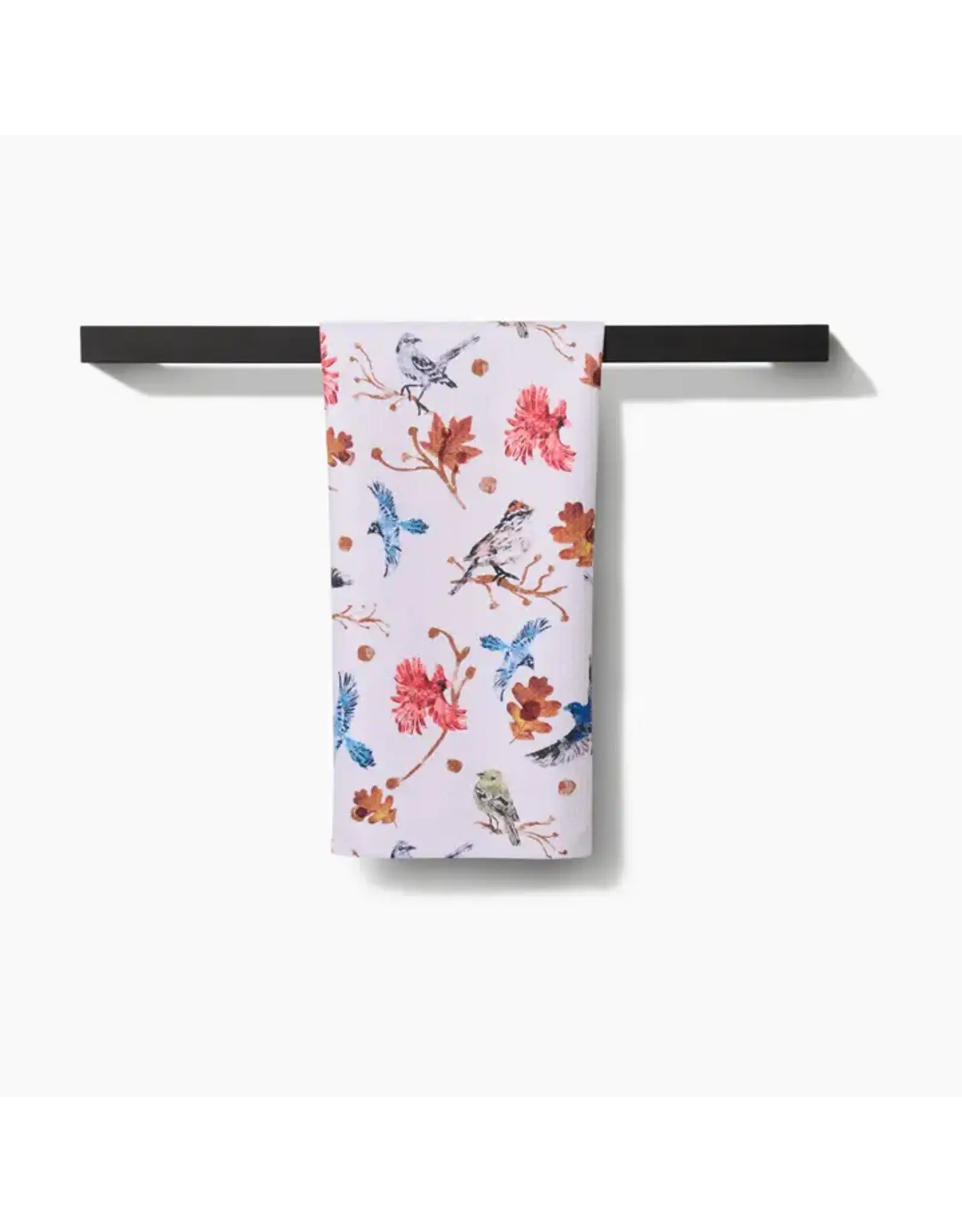 Geometry Autumnal Bird SkiesTea Towel