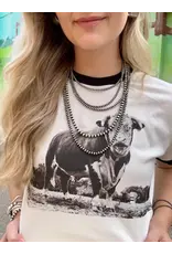 The Horned Bull Ringer Tee