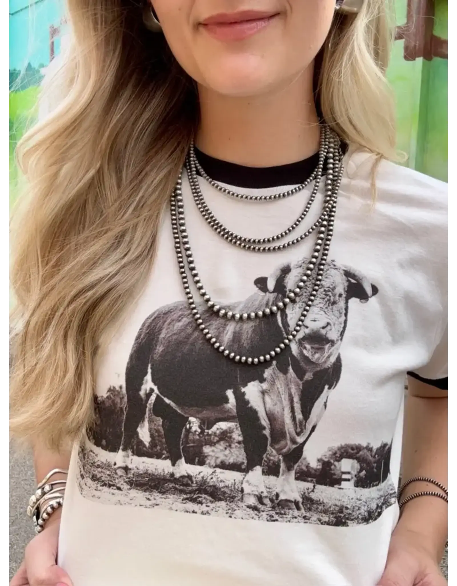 The Horned Bull Ringer Tee
