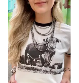The Horned Bull Ringer Tee