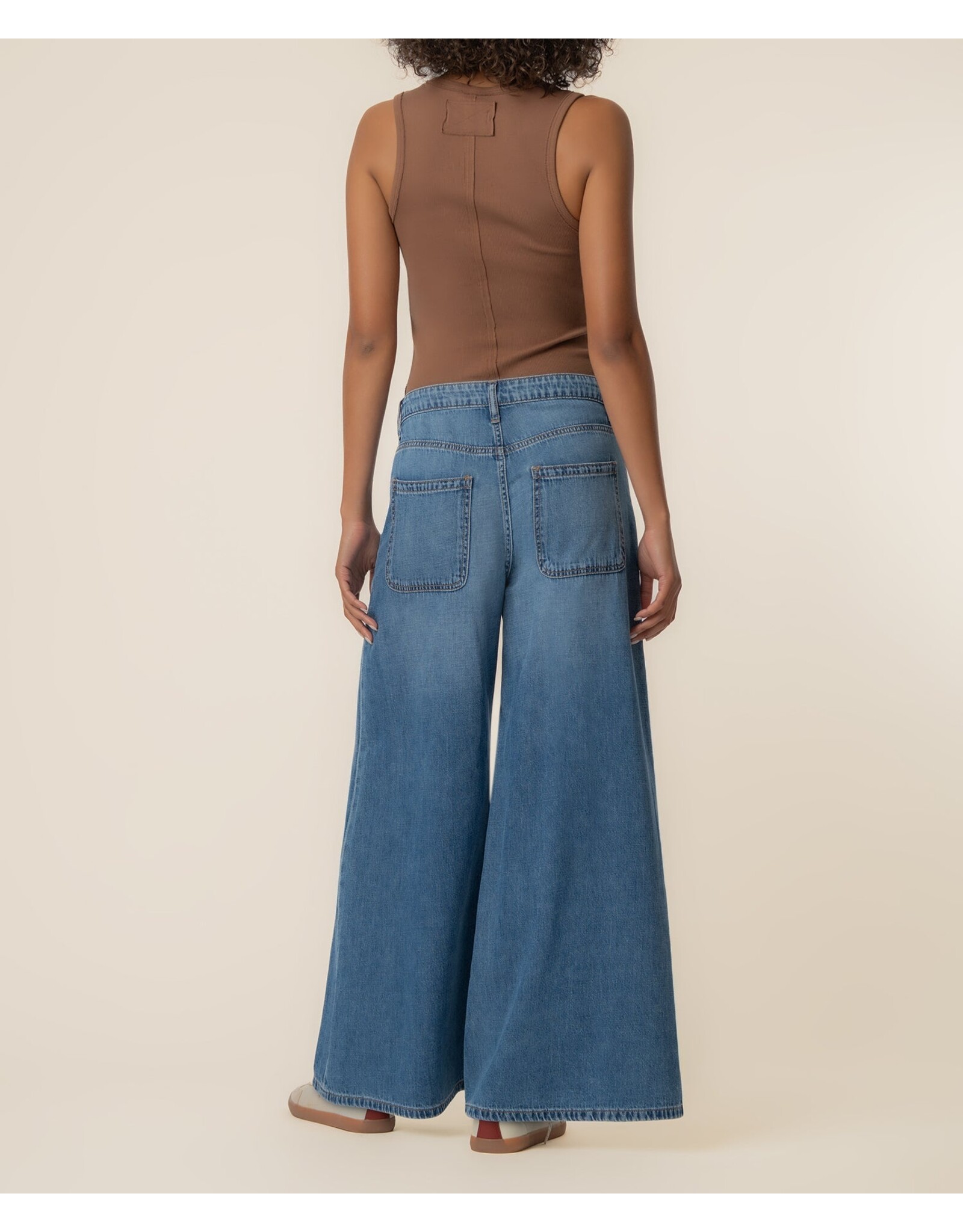 Kut from the Kloth / STS Blue KUT Blake High Rise Crop Super Wide Leg Simulated Wash