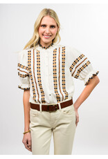 Ivy Jane Ivy Jane Rows of Embroidery Top