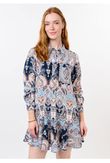 Uncle Frank Uncle Frank Paisley Flounce Shirt Dress