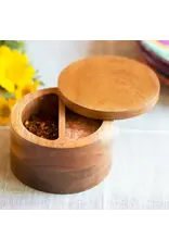 Acacia Duet Salt Cellar