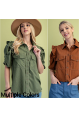 Naomi Gathered Sleeve Shirt