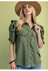 Naomi Gathered Sleeve Shirt