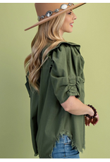 Naomi Gathered Sleeve Shirt