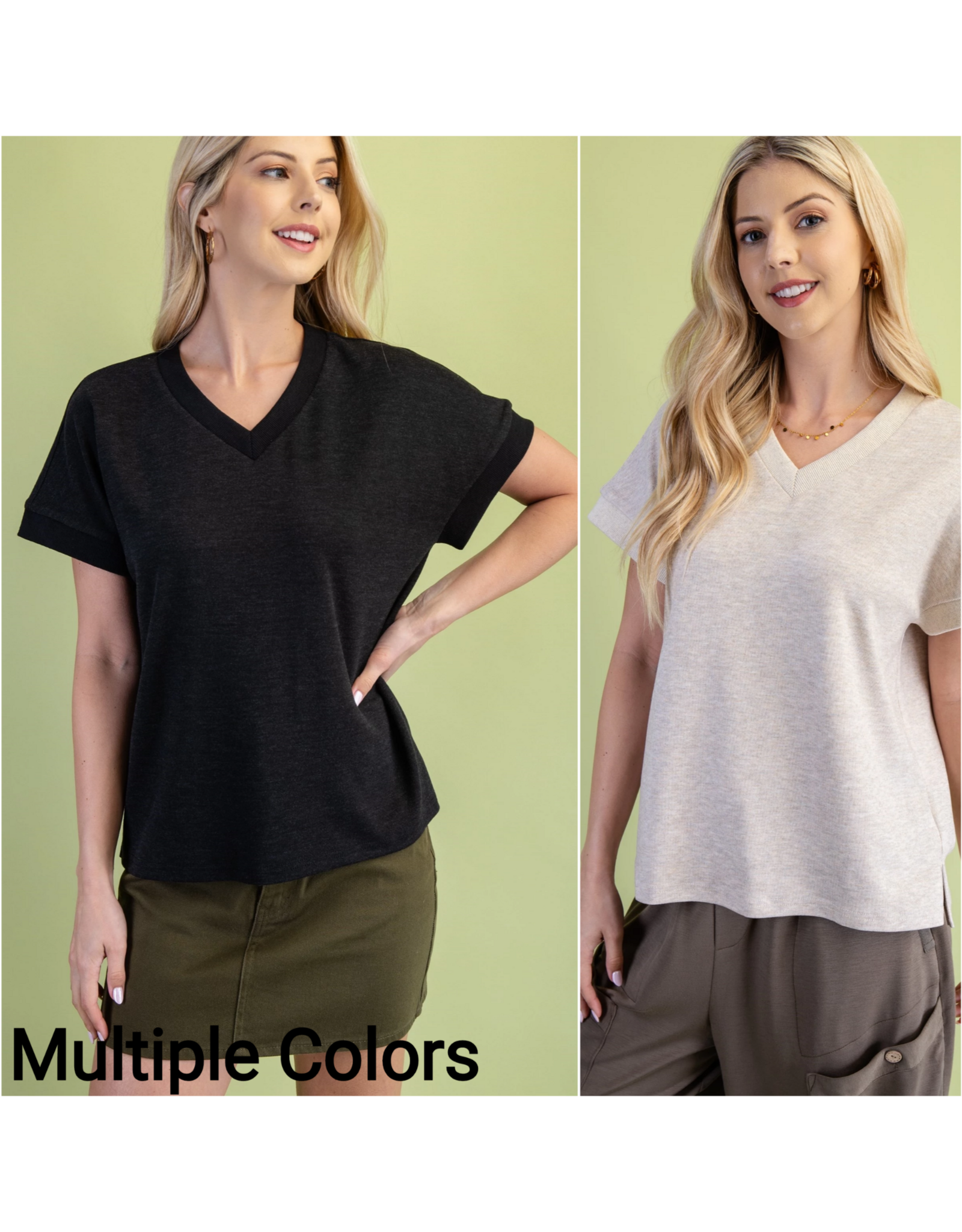 Nigella V-Neck Knit Shirt