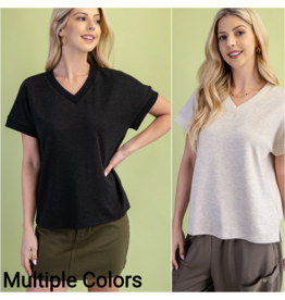 Nigella V-Neck Knit Shirt