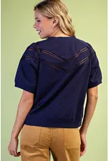 Noreen Lace Cut-Out Sweatshirt