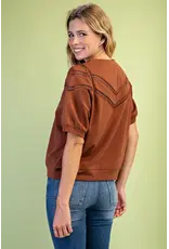Noreen Lace Cut-Out Sweatshirt