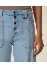 Kut from the Kloth / STS Blue KUT Meg High Rise Wide Leg Patch Pockets Tone Light Base
