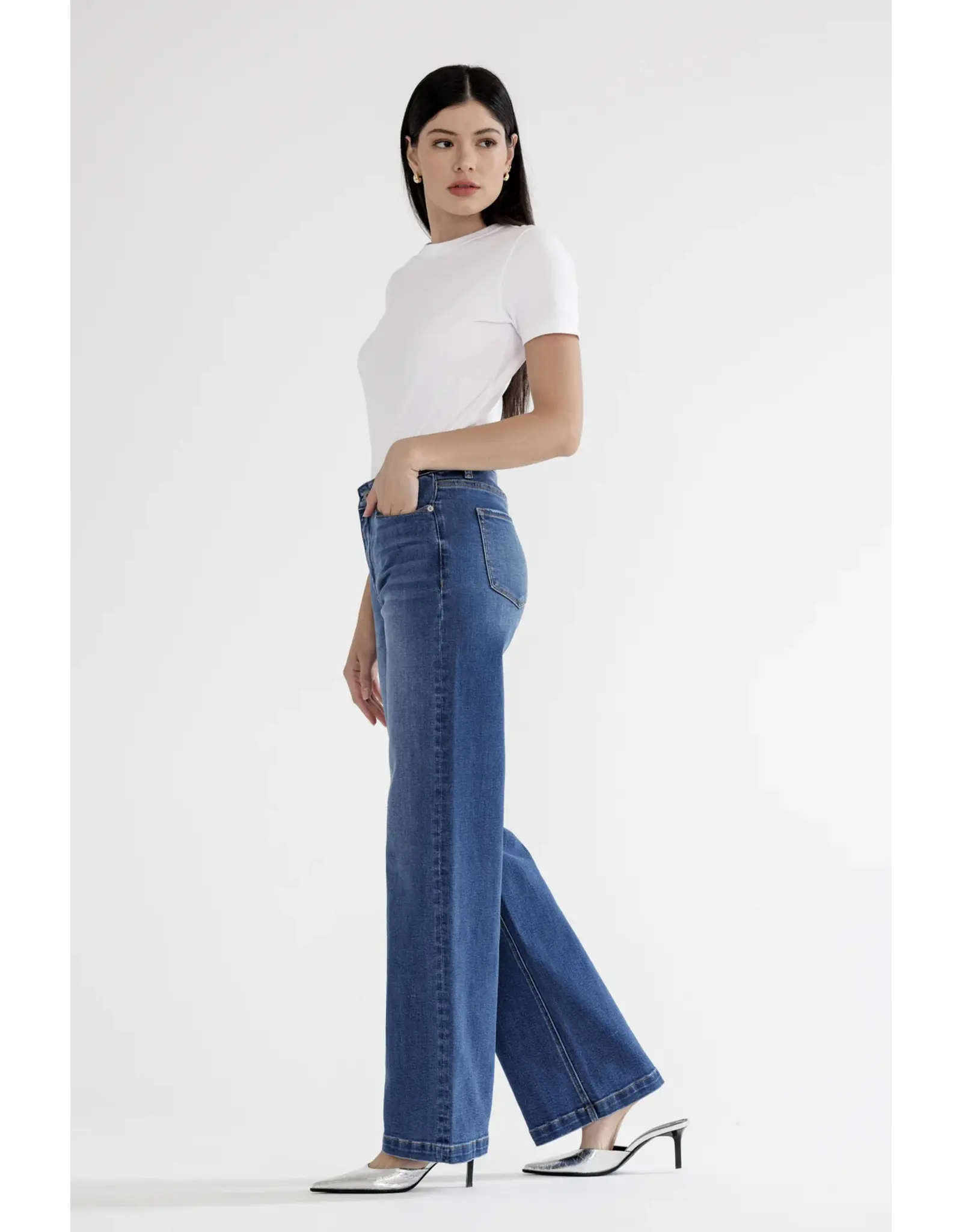 Mazie High Rise Long Inseam Jeans