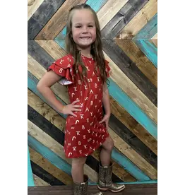 Mini Ranch Stamped Red Dress