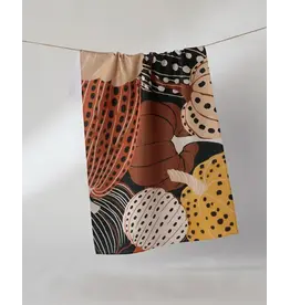 Geometry Painted Patch Tea Towel