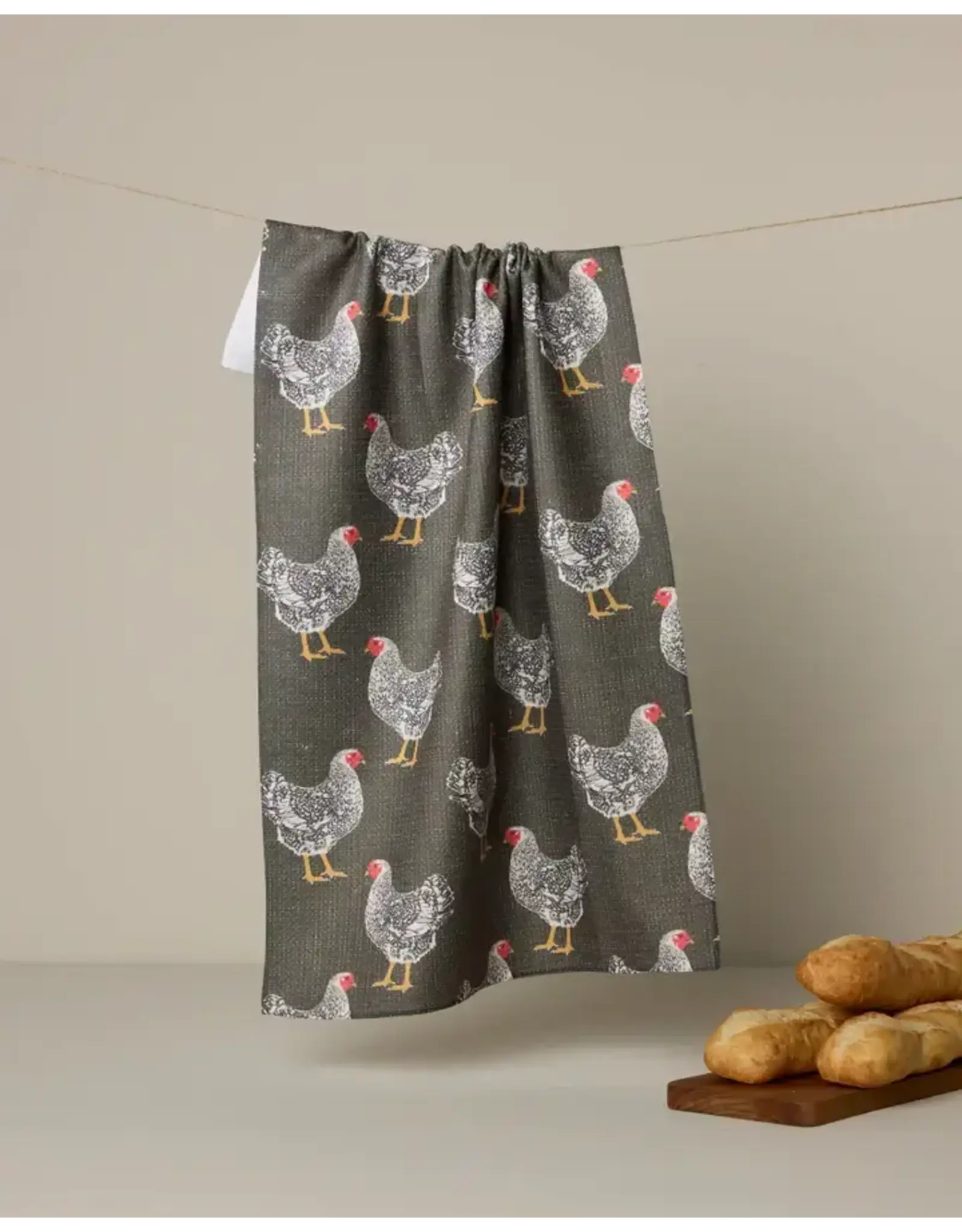 Geometry Hen House Tea Towel