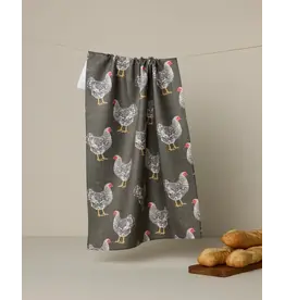 Geometry Hen House Tea Towel