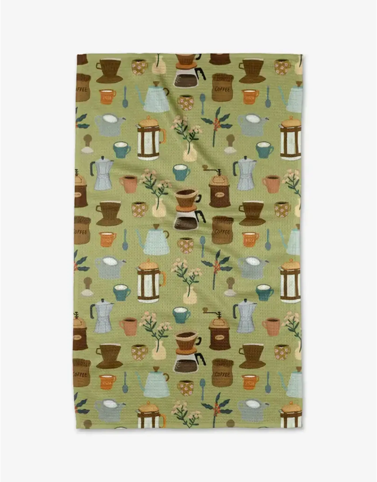 Geometry Coffee Lover Tea Towel