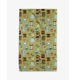 Geometry Coffee Lover Tea Towel