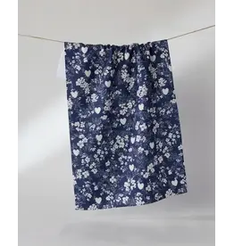 Geometry Midnight Posy Tea Towel
