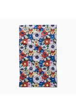 Geometry WIldflowers Bouquet Tea Towel