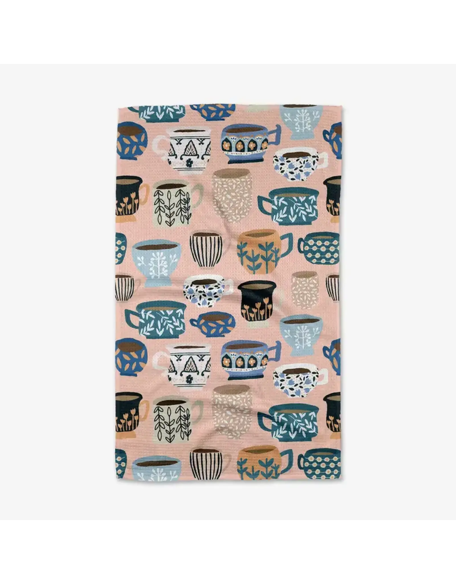 Geometry Les Tasses Tea Towel