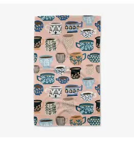 Geometry Les Tasses Tea Towel