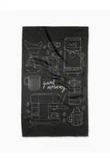 Geometry Good Morning Coffee Tea Towel