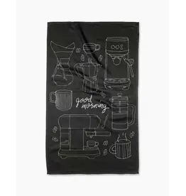 Geometry Good Morning Coffee Tea Towel