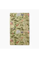 Geometry Good Green Earth Tea Towel