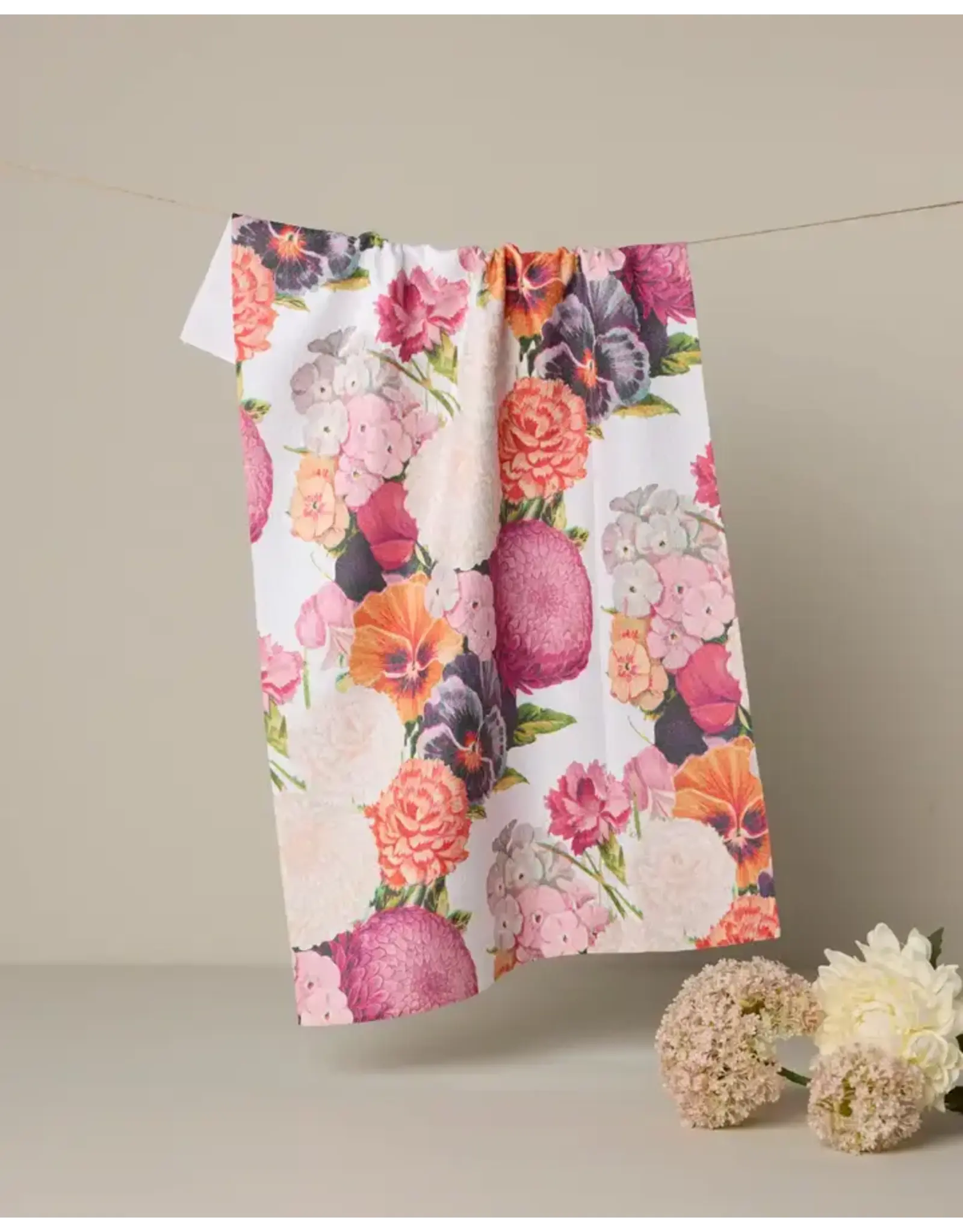 Geometry Ecstatic Blooms Tea Towel