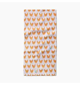 Geometry Fun Spring Chicks Bar Towel
