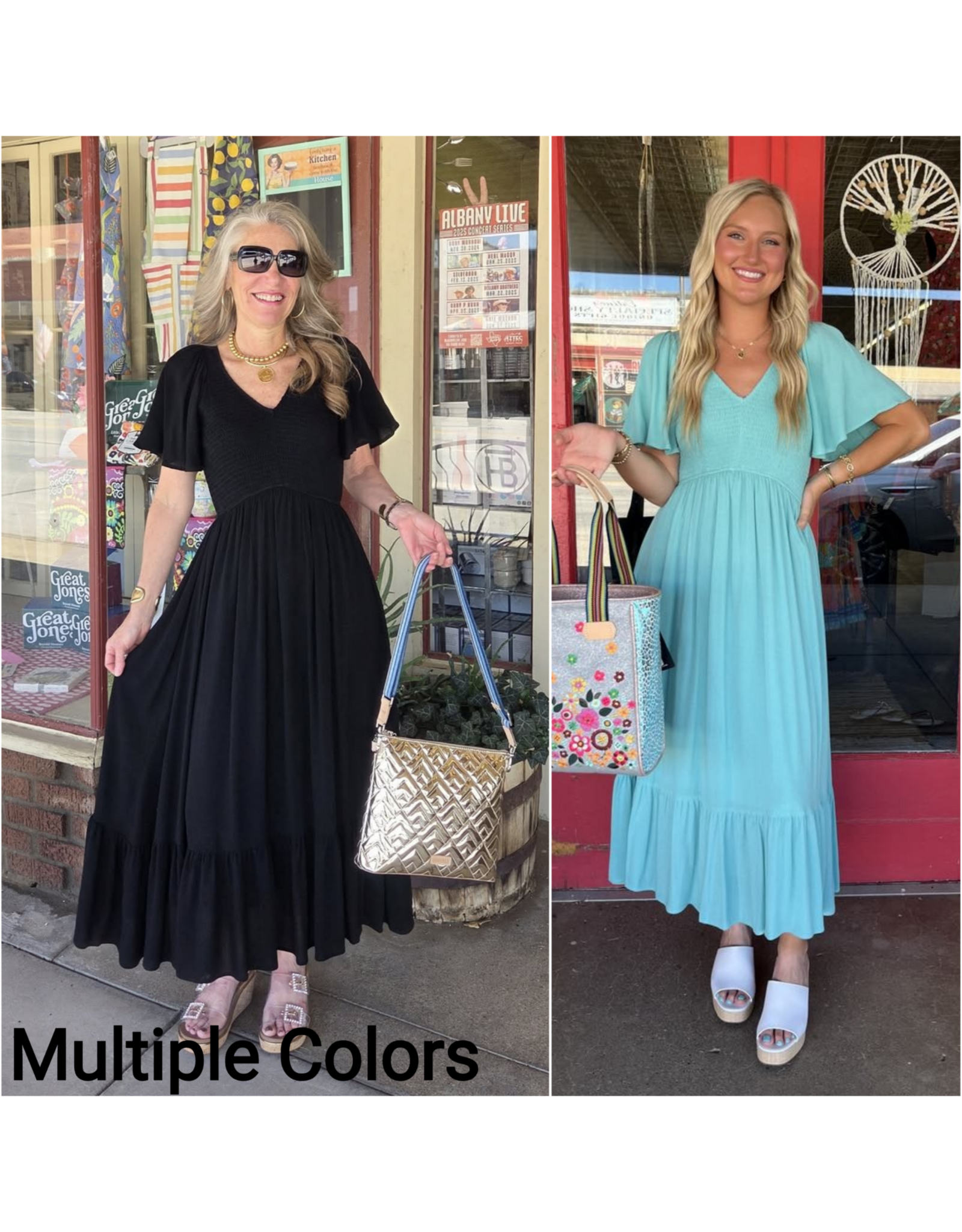 Ryleigh Smocked Midi Dress