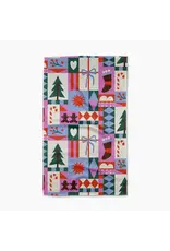 Geometry Festive Christmas Tea Towel