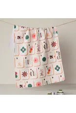 Geometry Cypress Tile Toss Tea Towel
