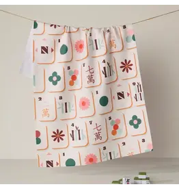 Geometry Cypress Tile Toss Tea Towel