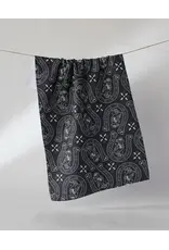 Geometry Lucky  Crow Tea Towel