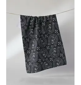 Geometry Lucky  Crow Tea Towel
