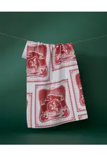 Geometry Cowboy Christmas Tea Towel